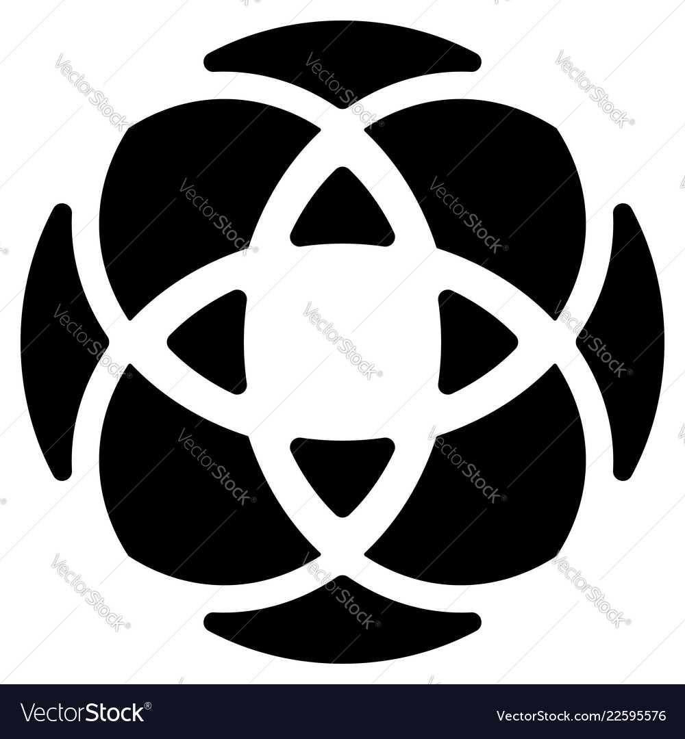 Geometric circular - symmetric element symbol