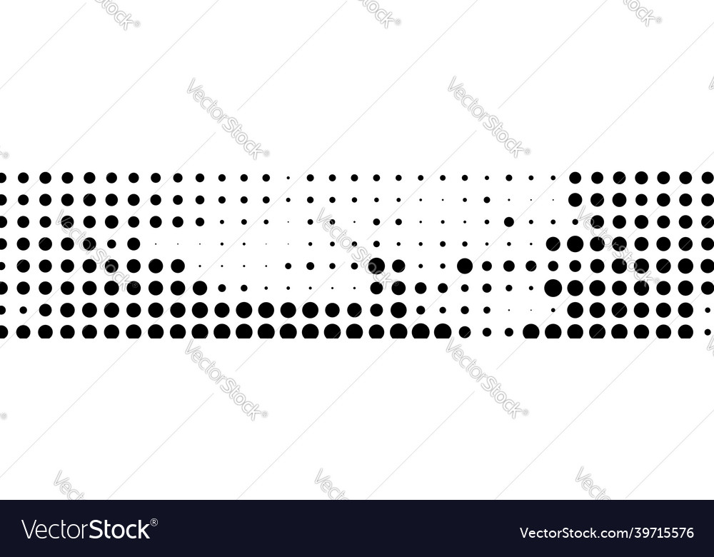 Halftone random circles dots pattern vector image Halftone random circles dots pattern