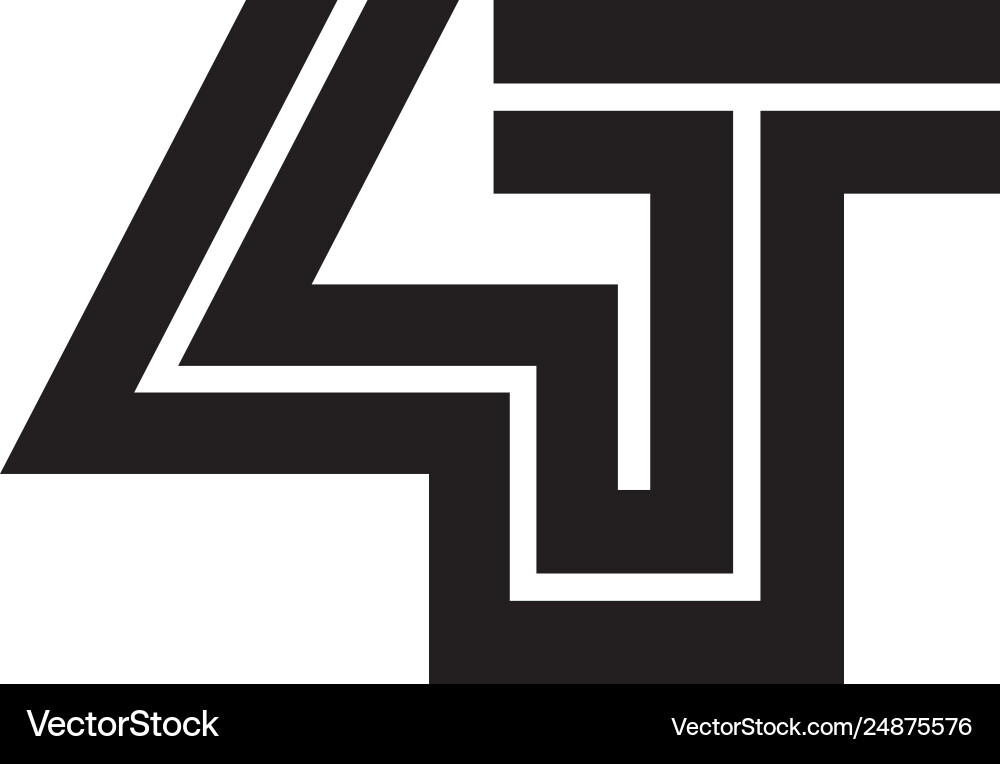 Initial letter linked design logo template Vector Image