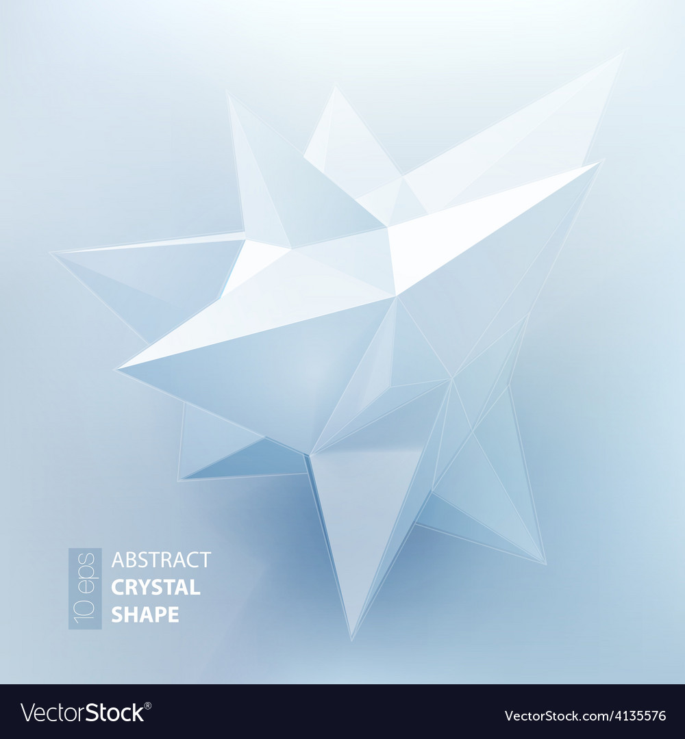 Low polygon geometry shape Royalty Free Vector Image