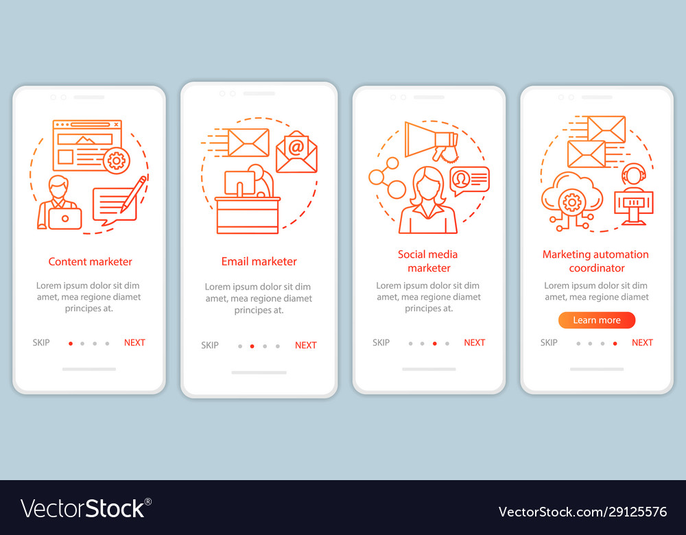 Mobile Onboarding App Screen