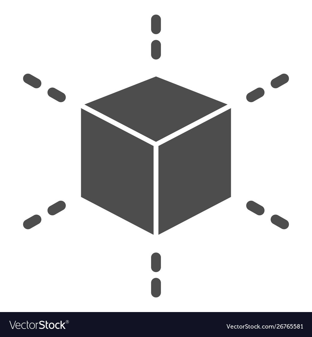 3d modeling cube solid icon square model