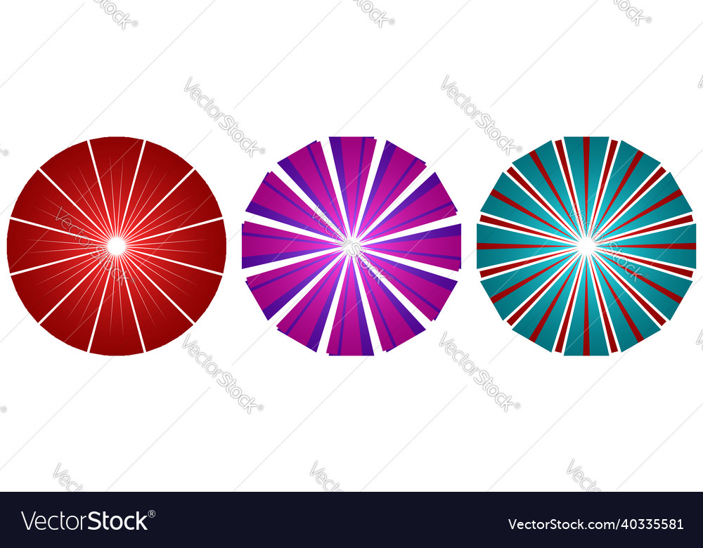 Abstract circles with overlapping spokes vector image Abstract circles with overlapping spokes