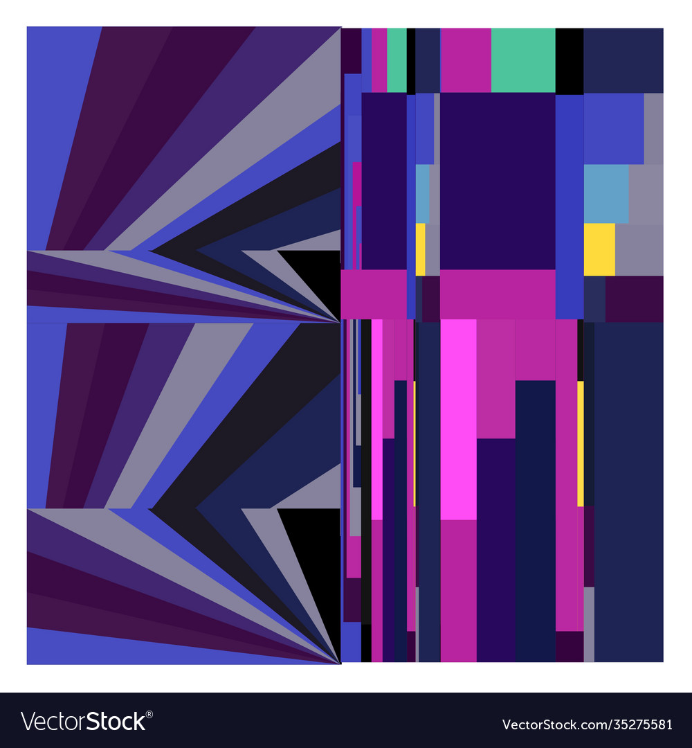 Colorful geometric and curve background pattern