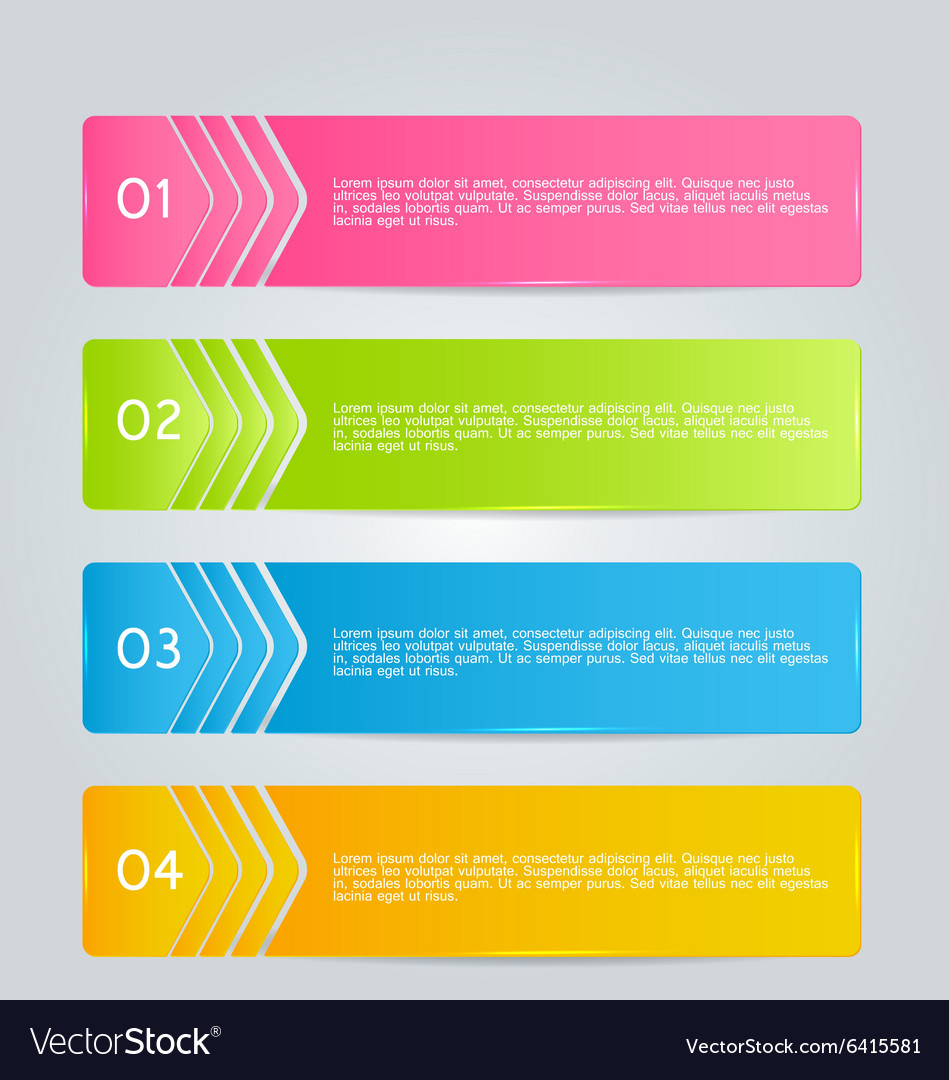 Modern inforgraphics template for banners website Vector Image