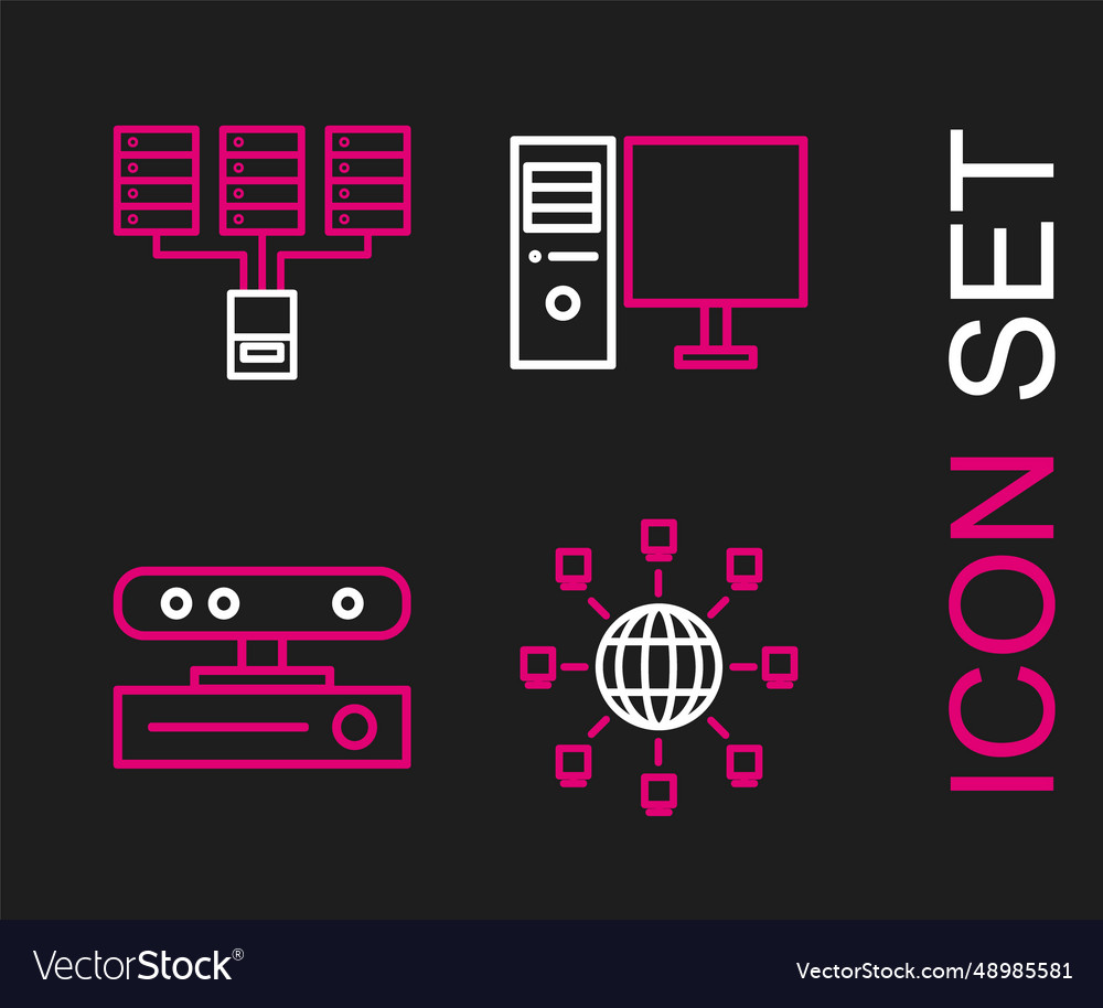 Set line social network motion sensor computer