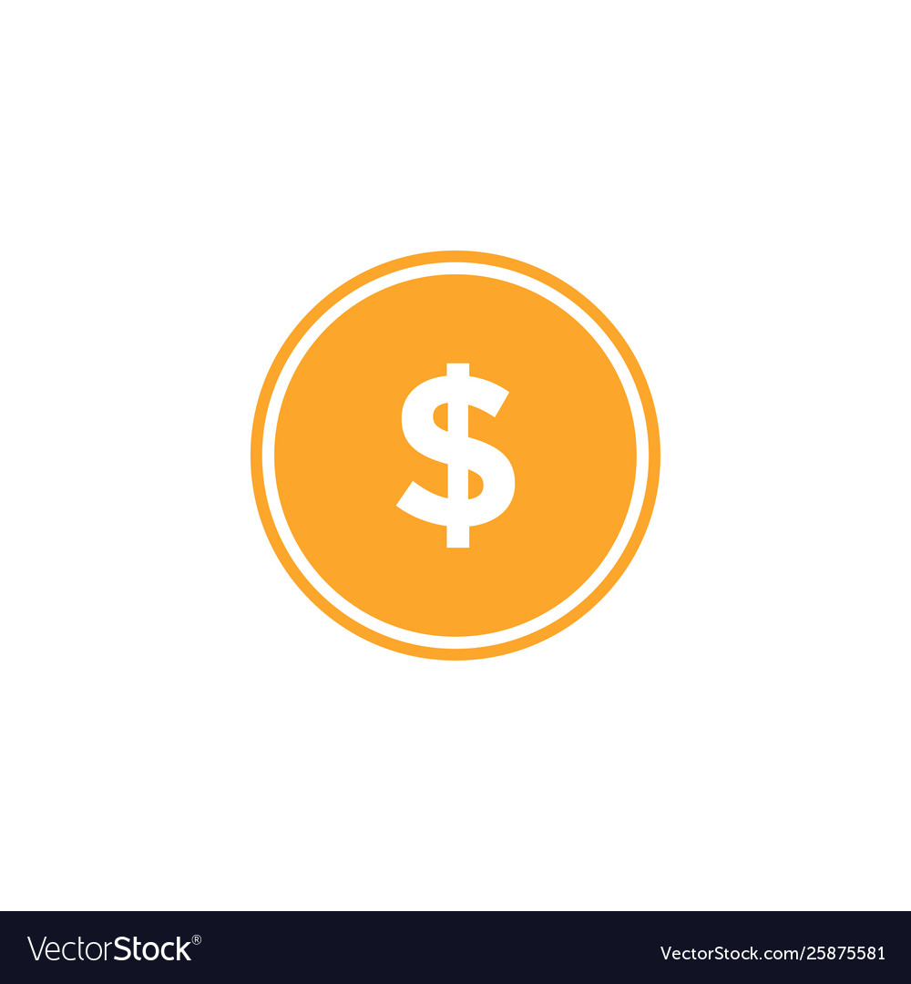 Usd currency icon design template isolated Vector Image