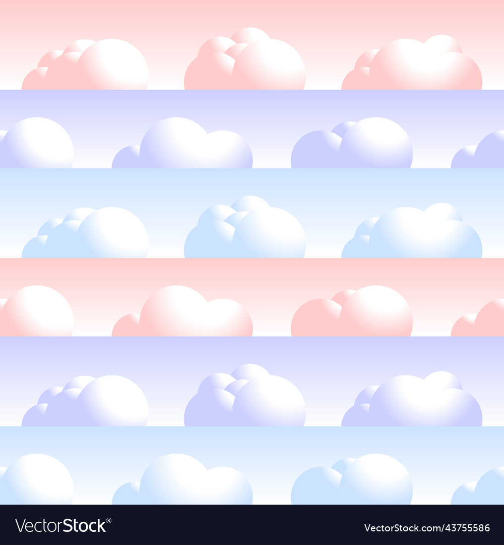 Cloud seamless pattern natural air with fluffy