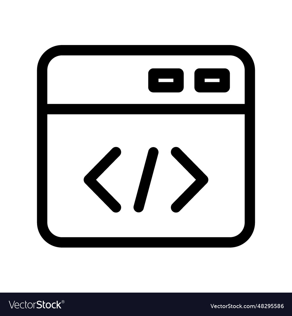 Coding icon vector image Coding icon