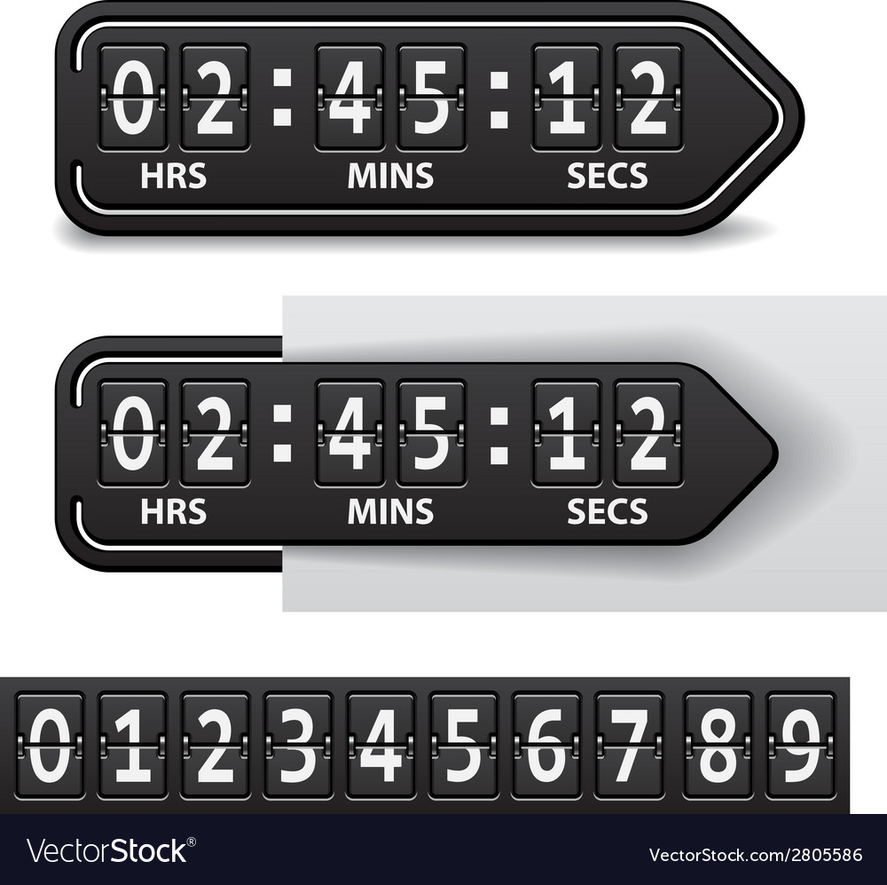 Countdown black mechanical timer