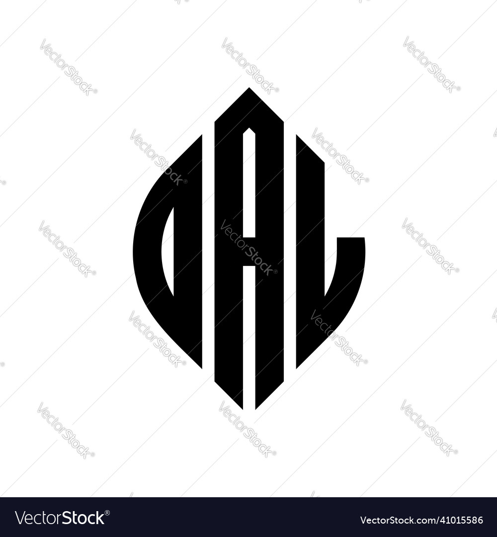 Dal circle letter logo design