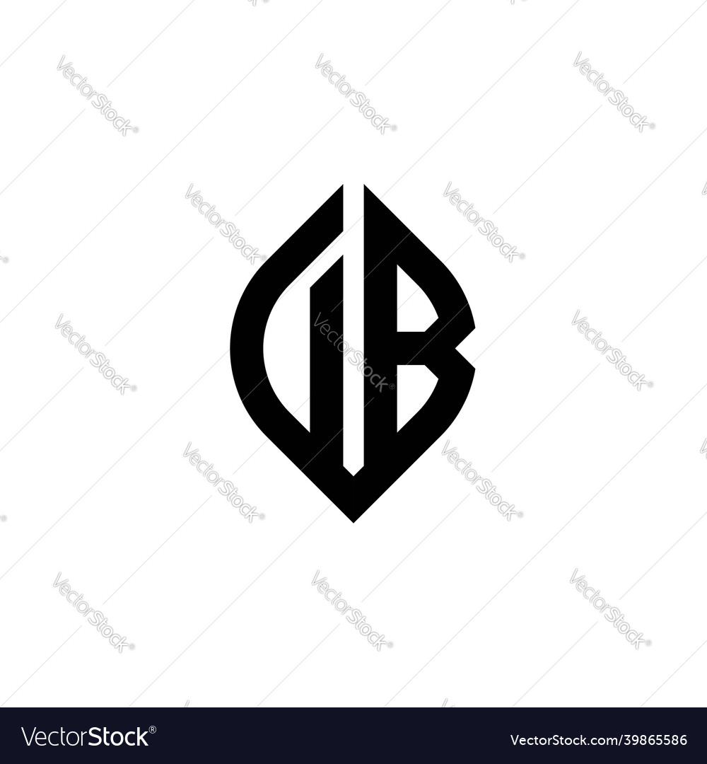 Db logo monogram geometric shape style