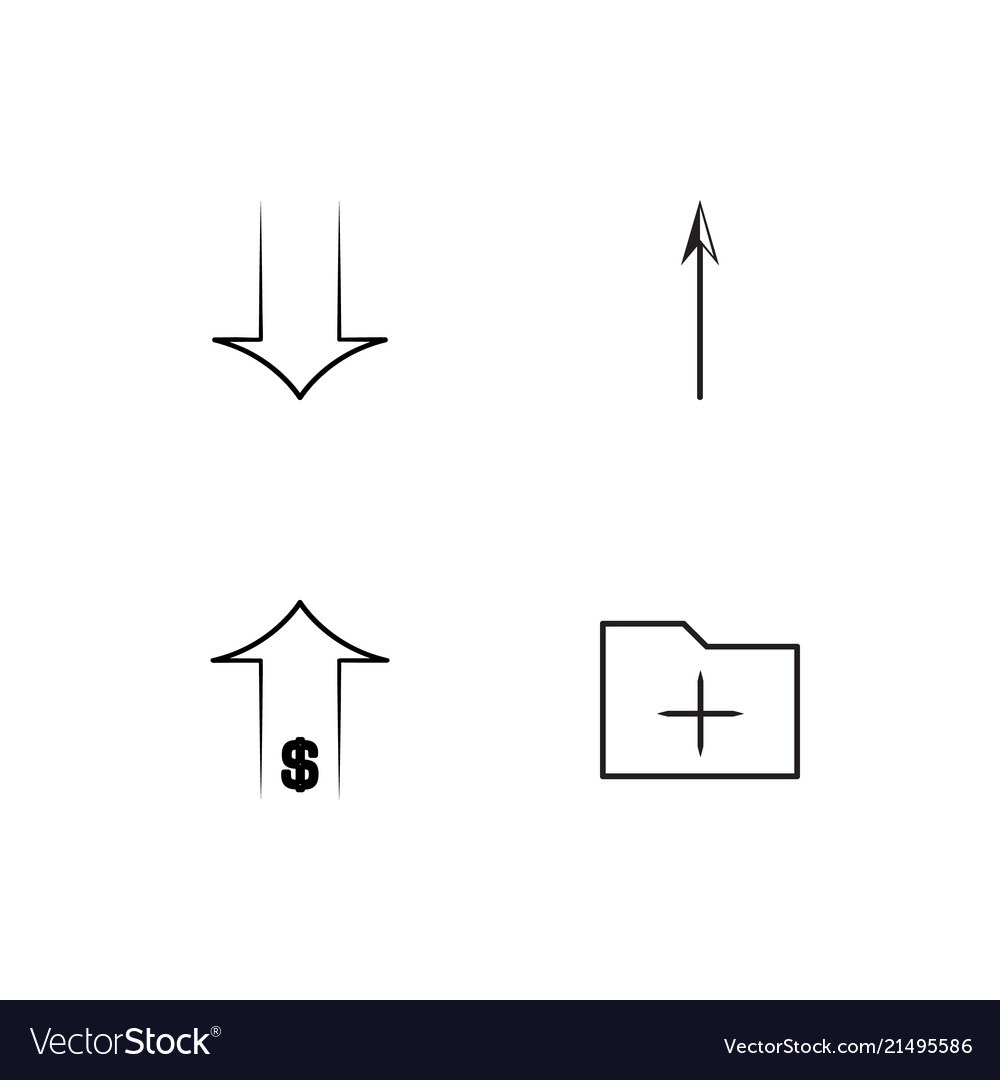 Essential linear icons set simple outline