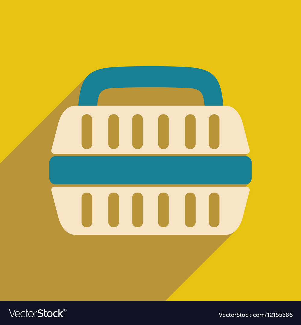 Flat with shadow icon and mobile application