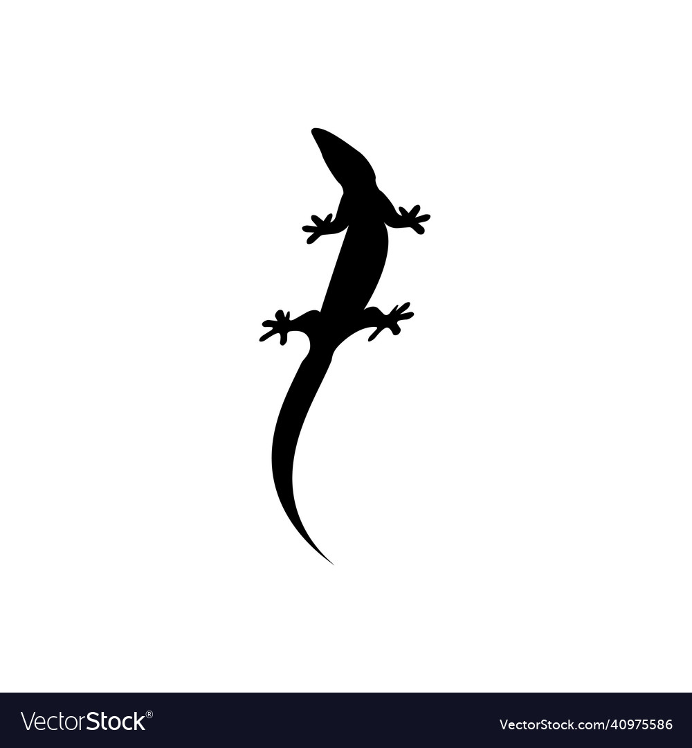 Lizard icon logo and symbol template Royalty Free Vector