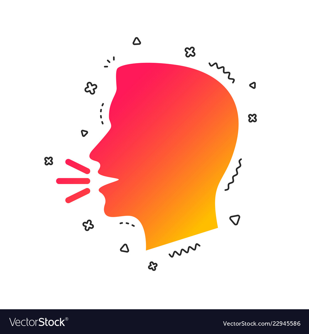 Talk or speak icon loud noise symbol Royalty Free Vector