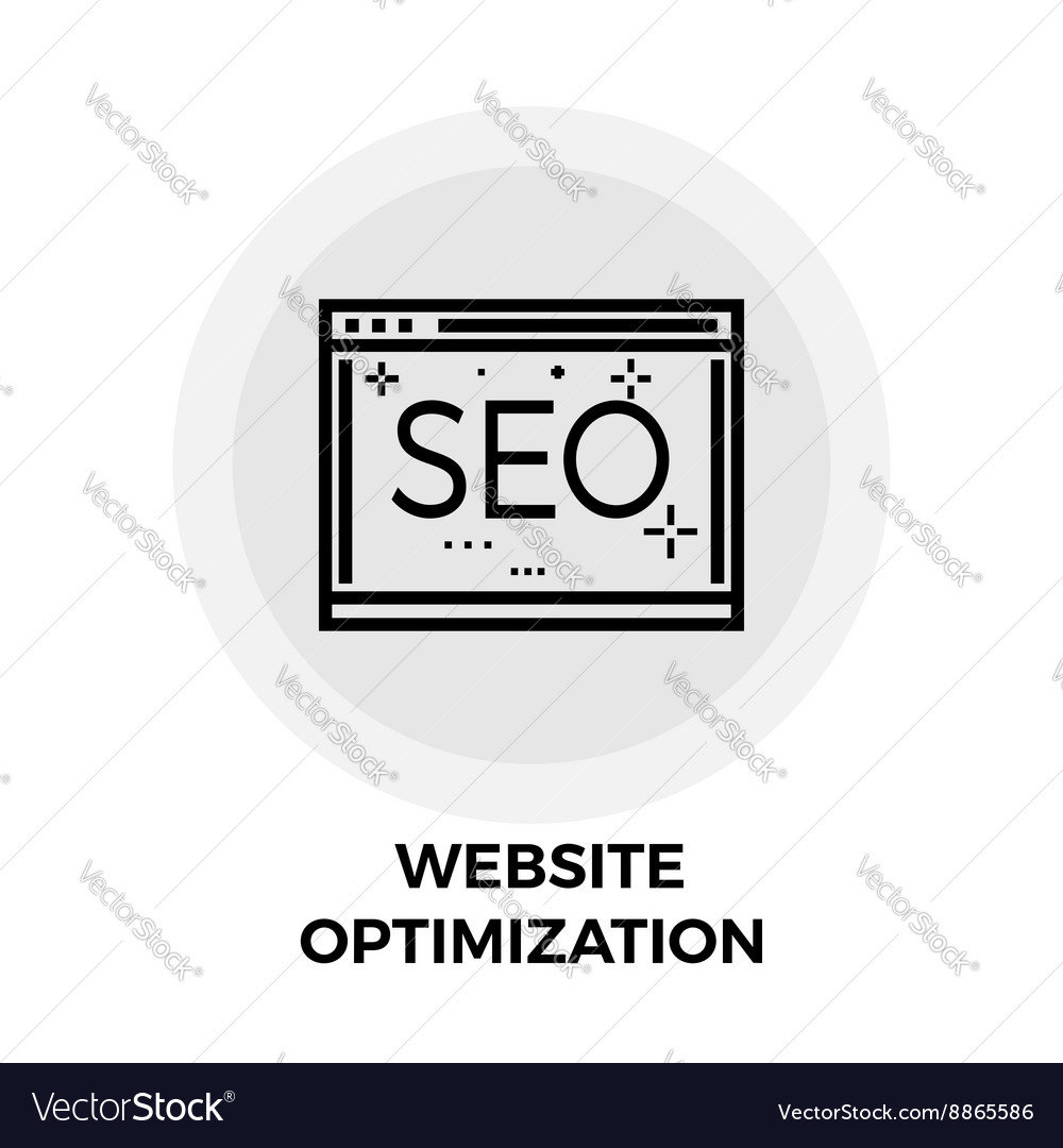 Website optimization line icon