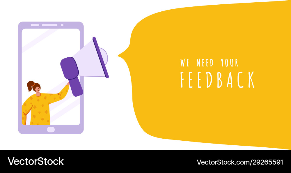 Customer feedback concept Royalty Free Vector Image