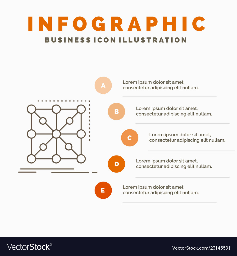 Data framework app cluster complex infographics vector image Data framework app cluster complex infographics
