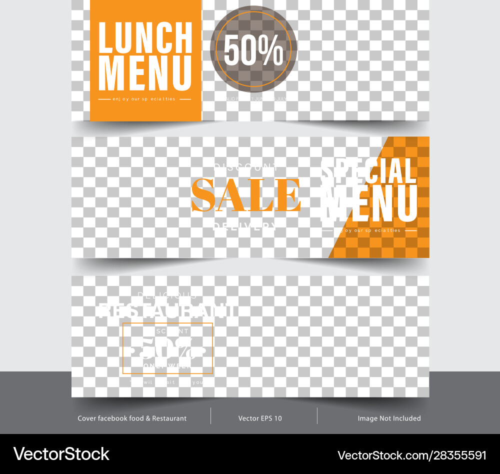 Design Banner For Social Networks Template Vector Image