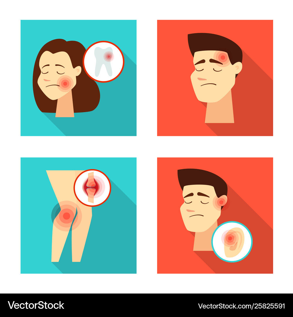 Design damage and wound icon set Royalty Free Vector Image