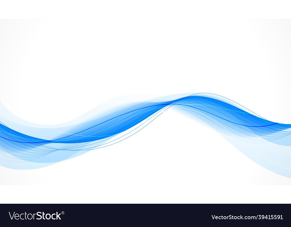 Elegant blue smooth wave background design