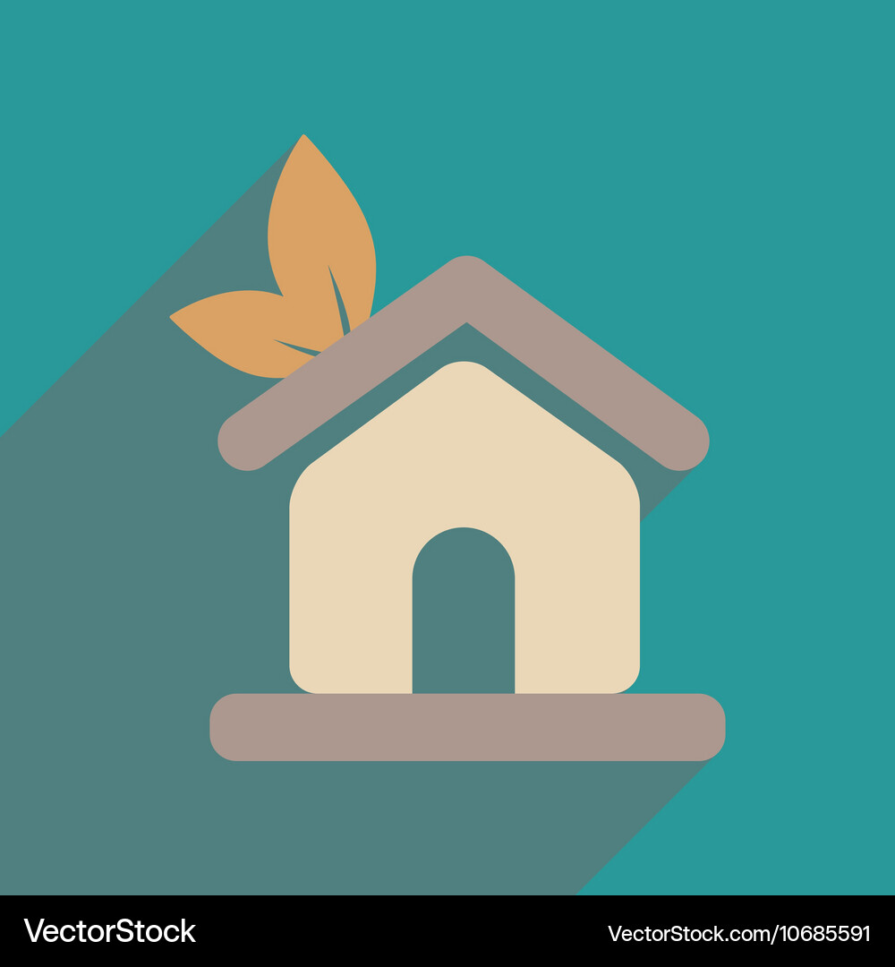 Flat web icon with long shadow Royalty Free Vector Image
