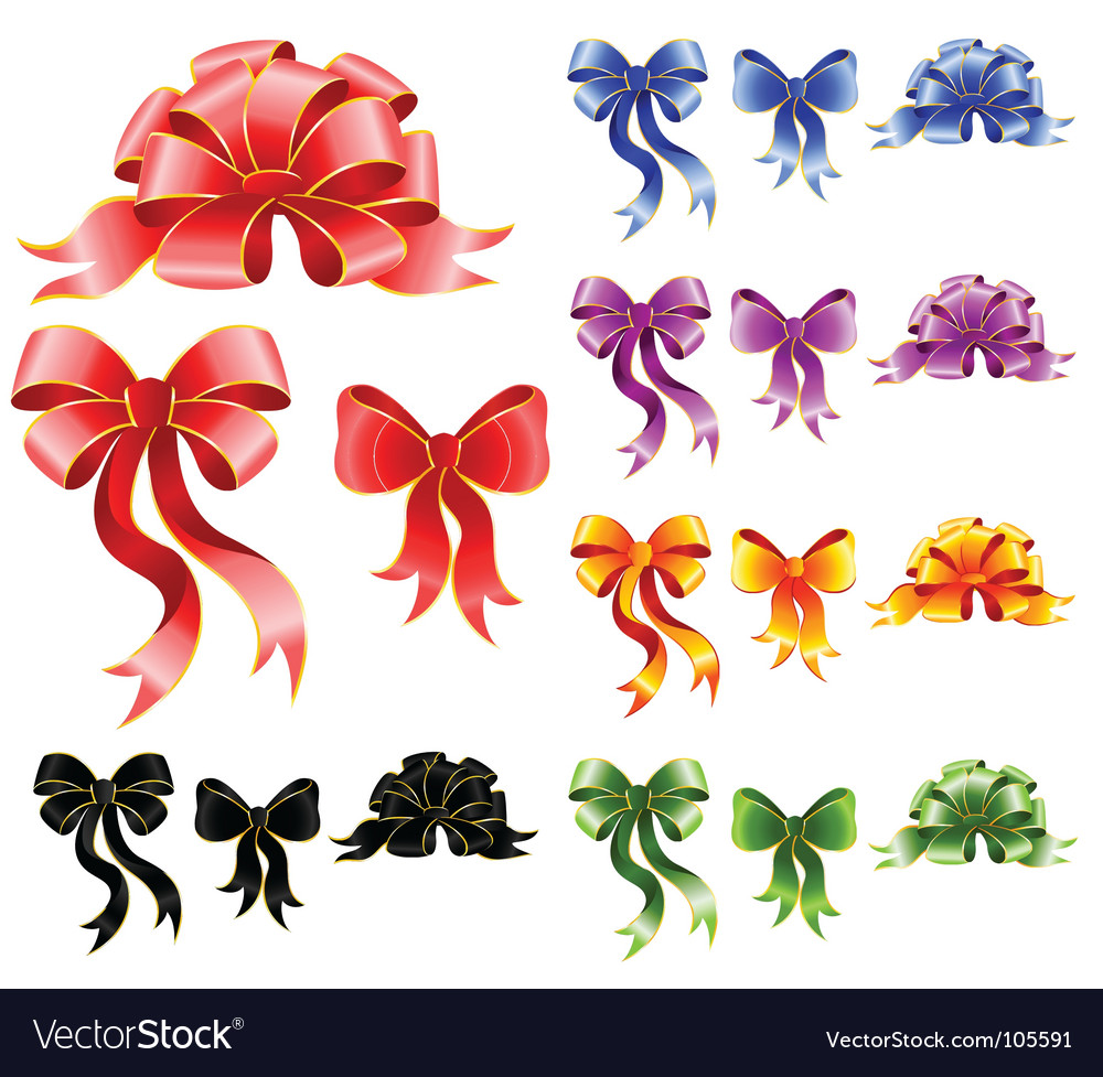 Gift box ribbon Royalty Free Vector Image VectorStock