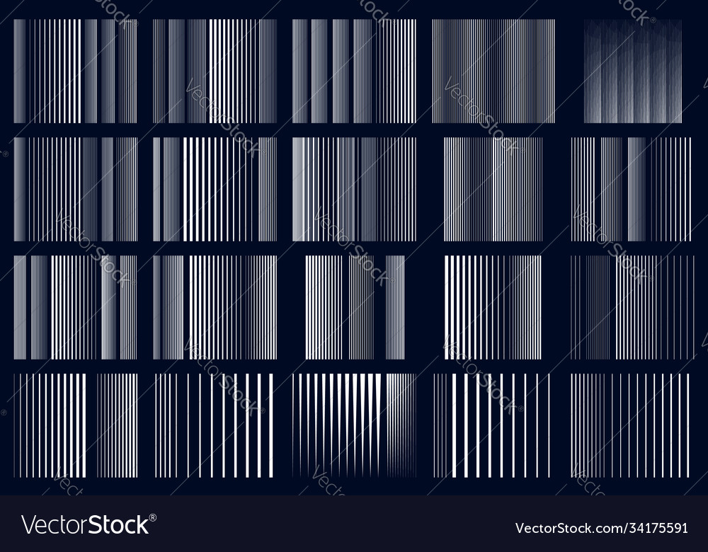 Halftone vertical straight parallel and random vector image Halftone vertical straight parallel and random
