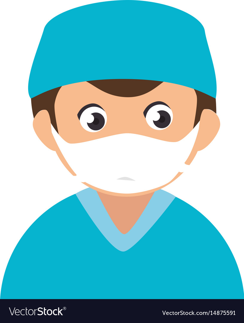 Male surgeon avatar character