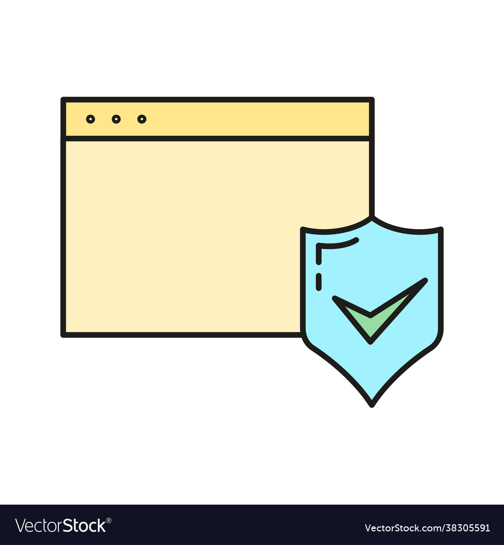 Programming concept online database computer vector image Programming concept online database computer