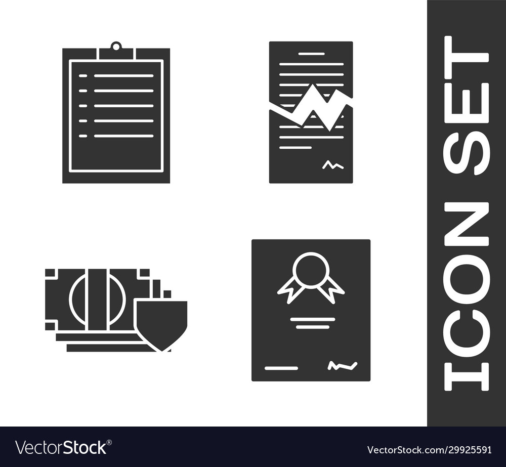 Set certificate template clipboard with checklist