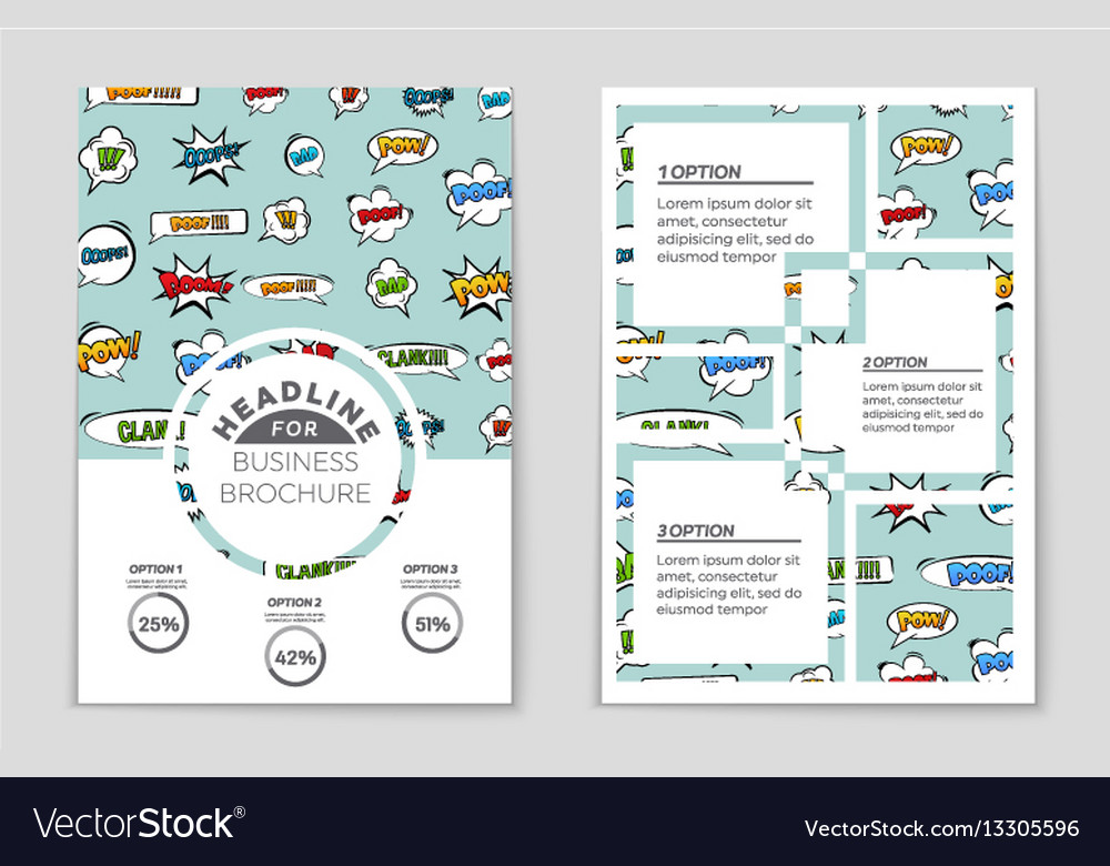 Abstract layout background set for art
