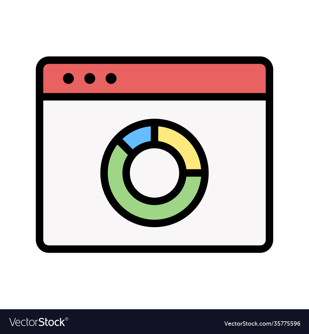 Browser pie chart icon