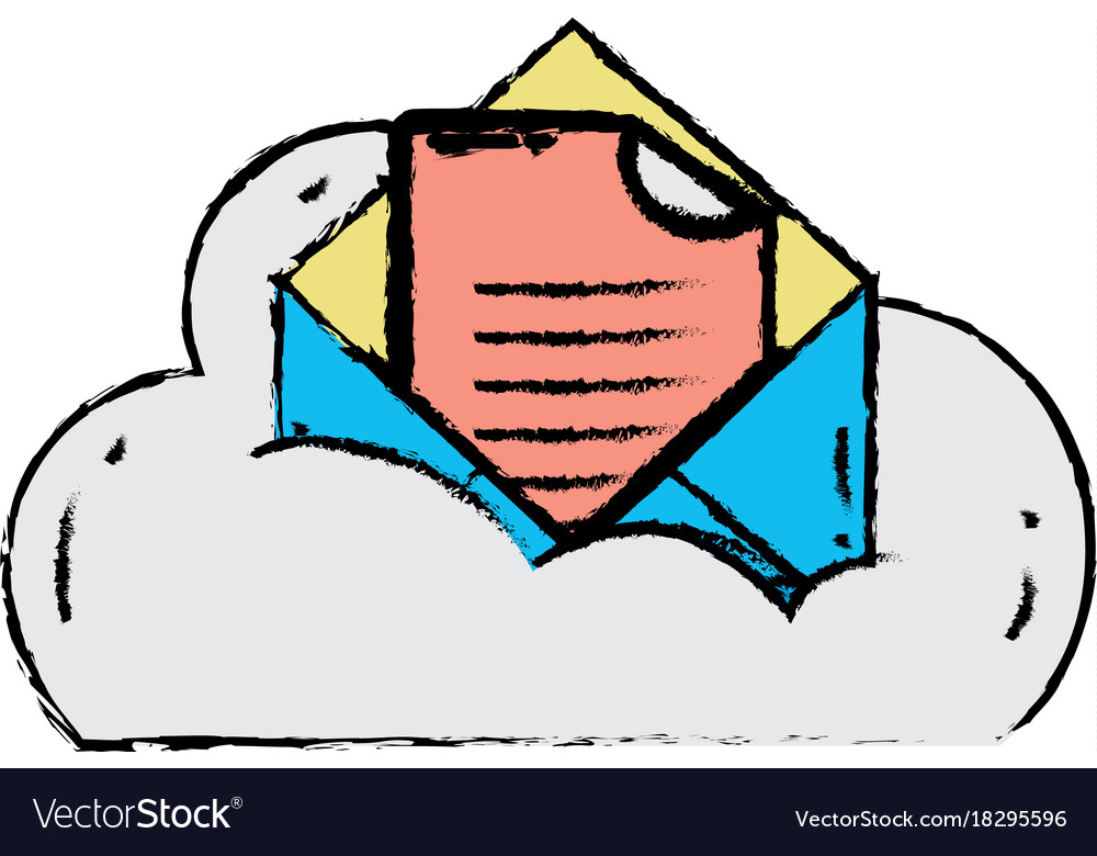 Cloud data and card with document information