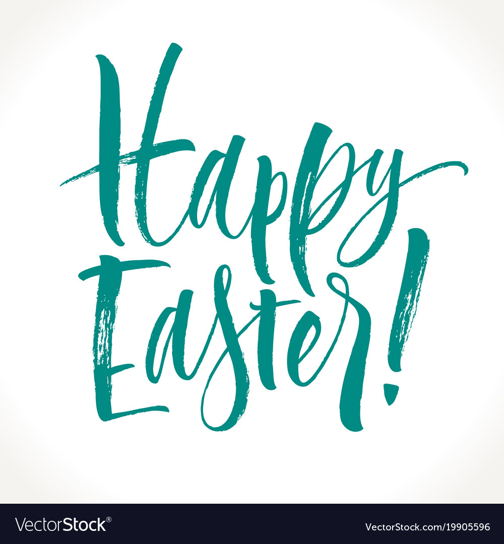 Happy easter lettering