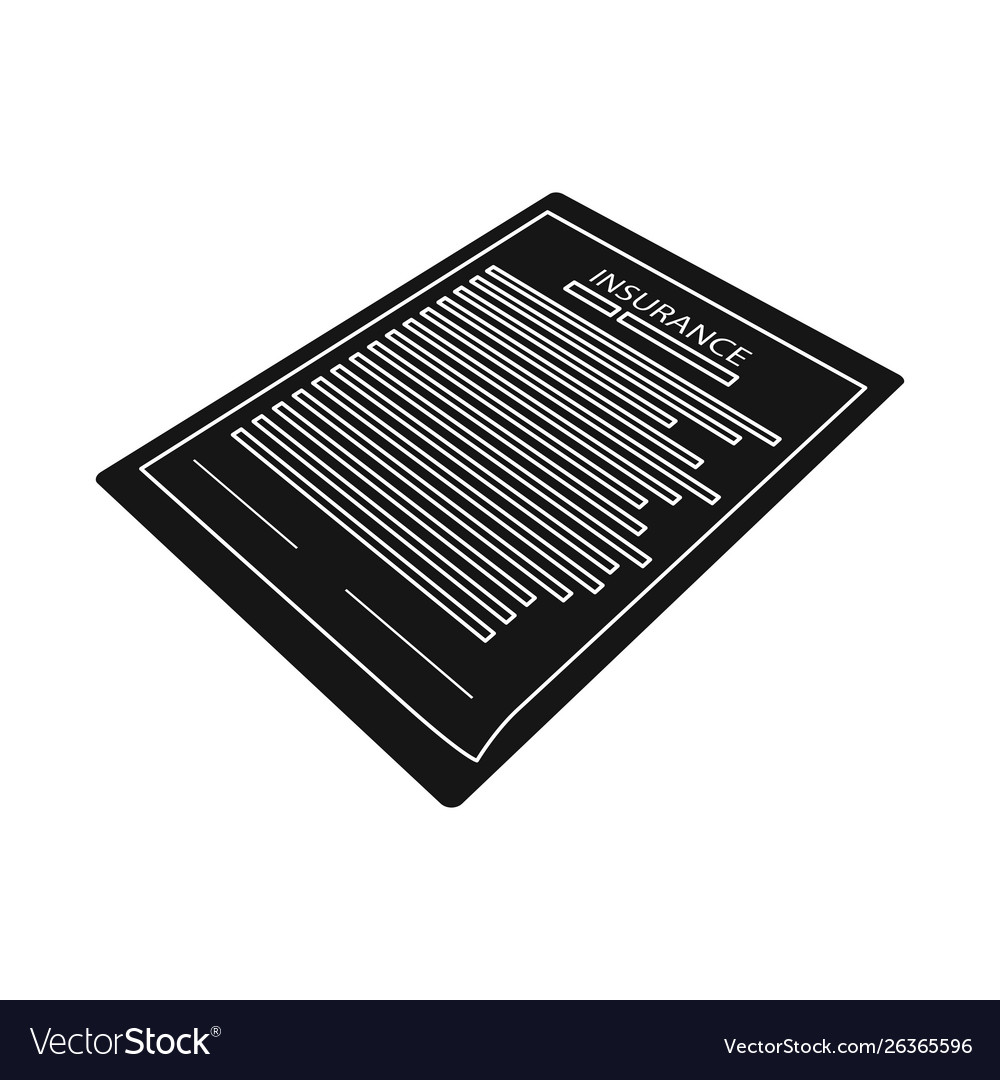 Isolated object document and brochure logo