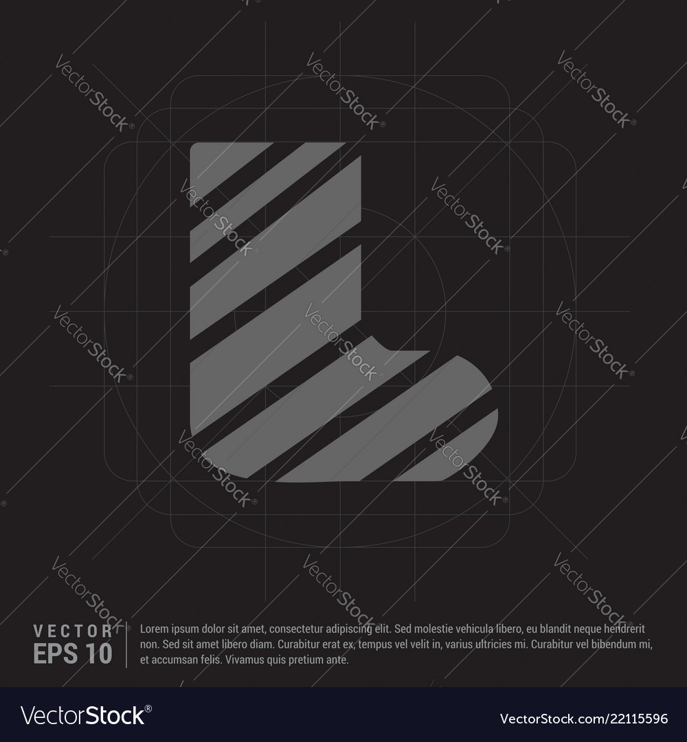 Leg in bandage icon