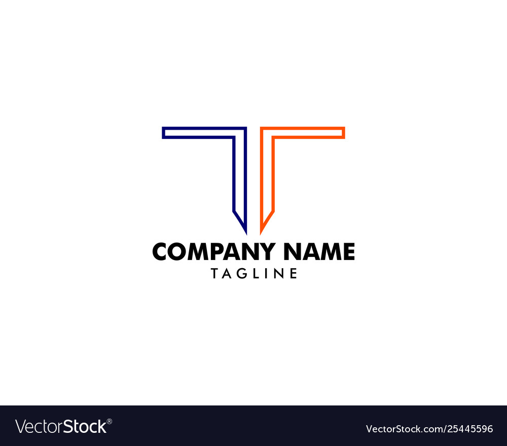 Letter t logo icon design template elements