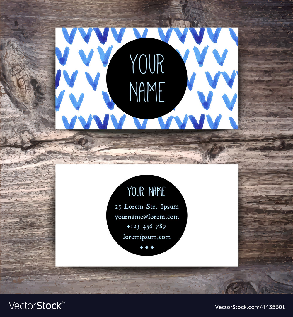 Business card template