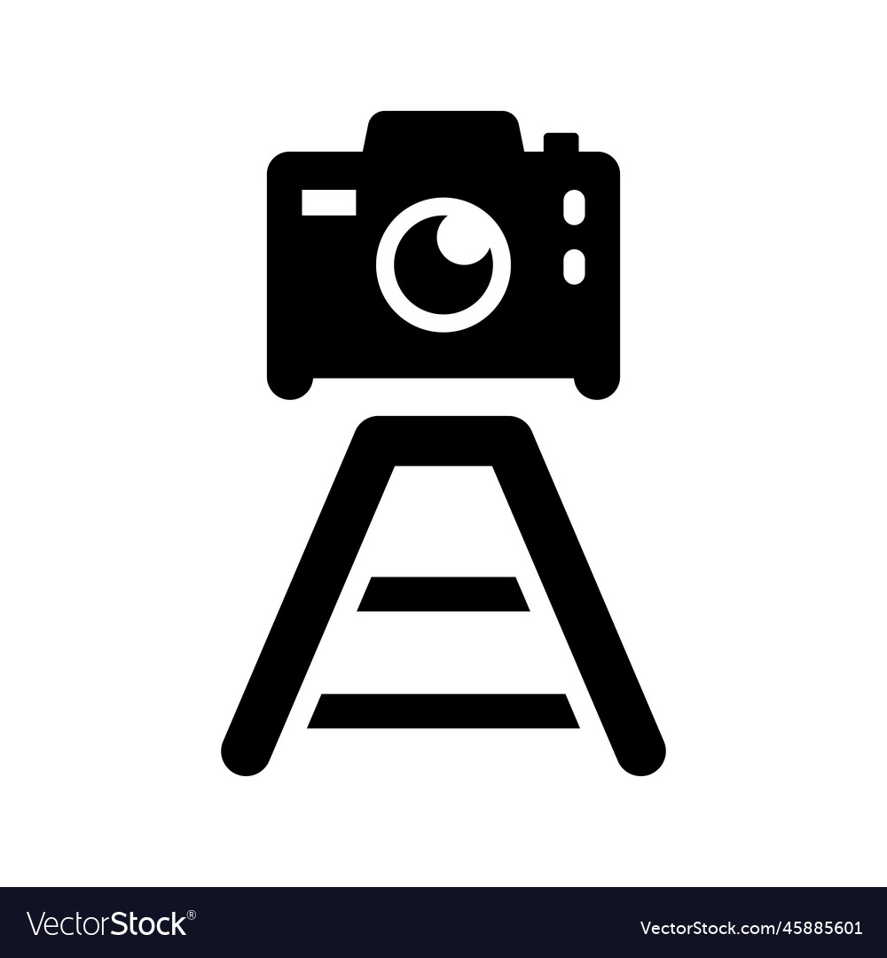 Camera tripod icon graphics Royalty Free Vector Image