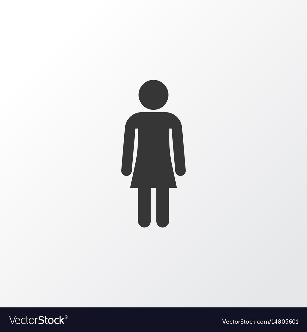 Gentlewoman icon symbol premium quality isolated