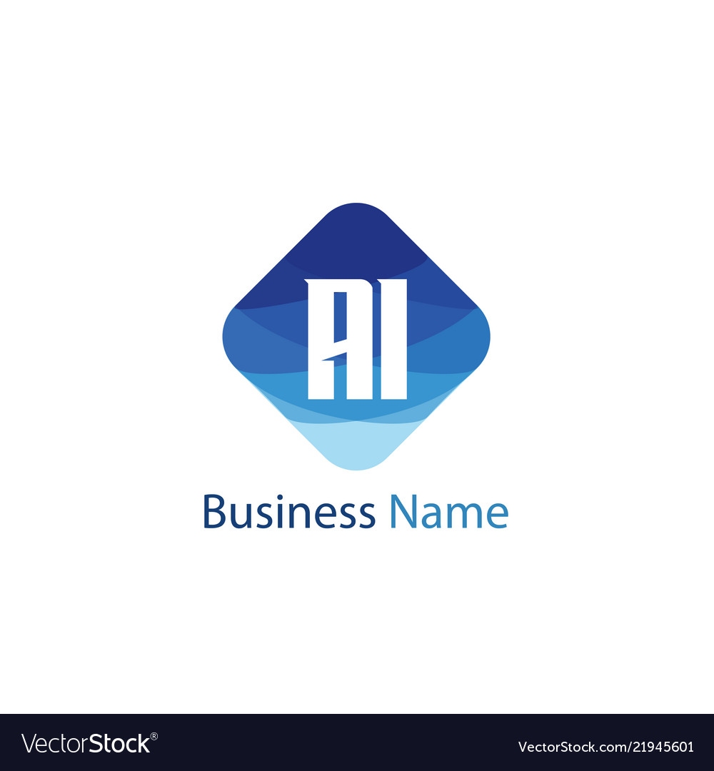 Initial letter ai logo template design