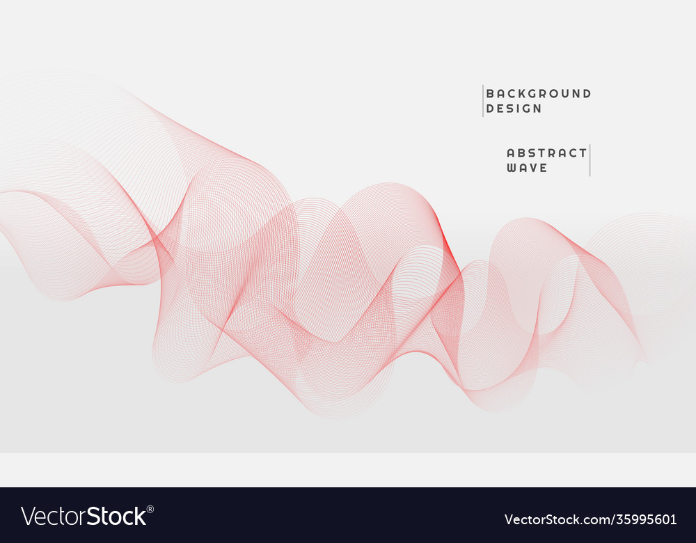Modern abstract background with curved lines vector image Modern abstract background with curved lines