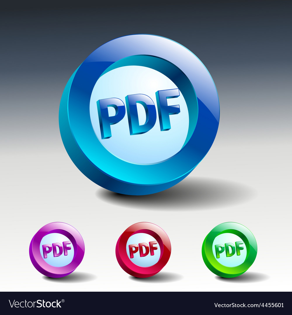 Pdf icon button internet document file