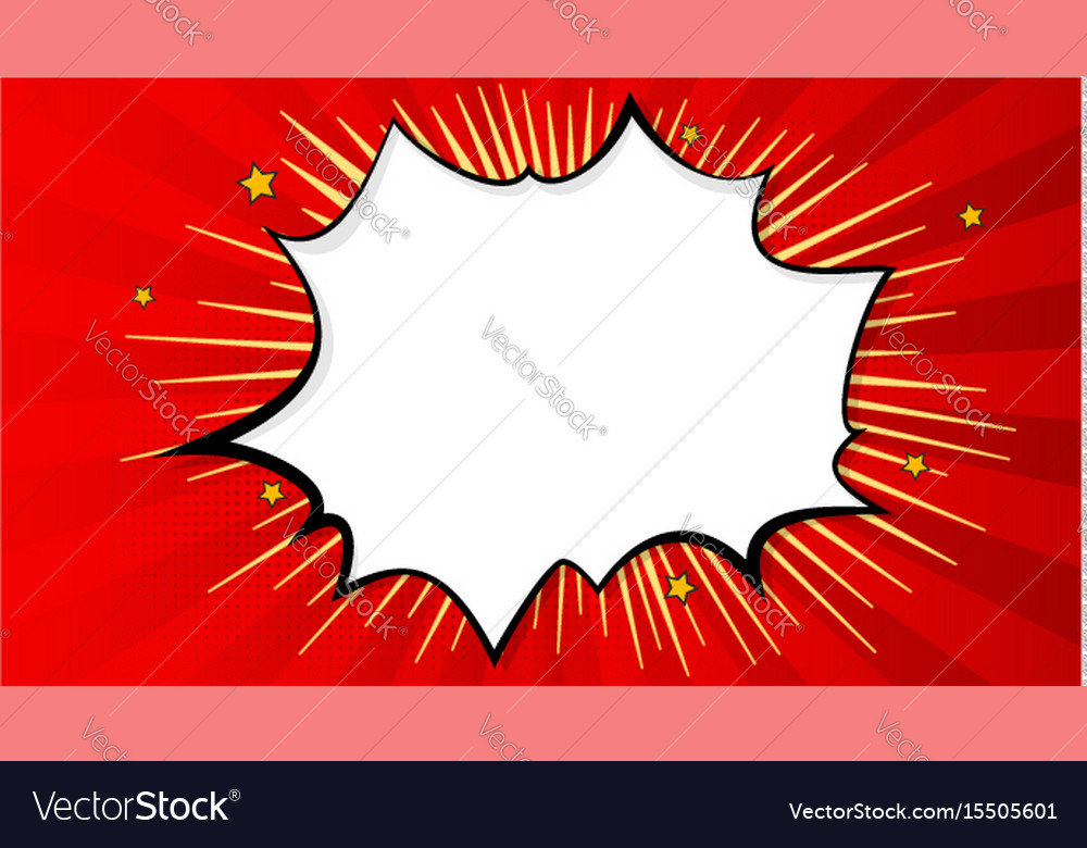 Pop art splash background explosion in comics Vector Image