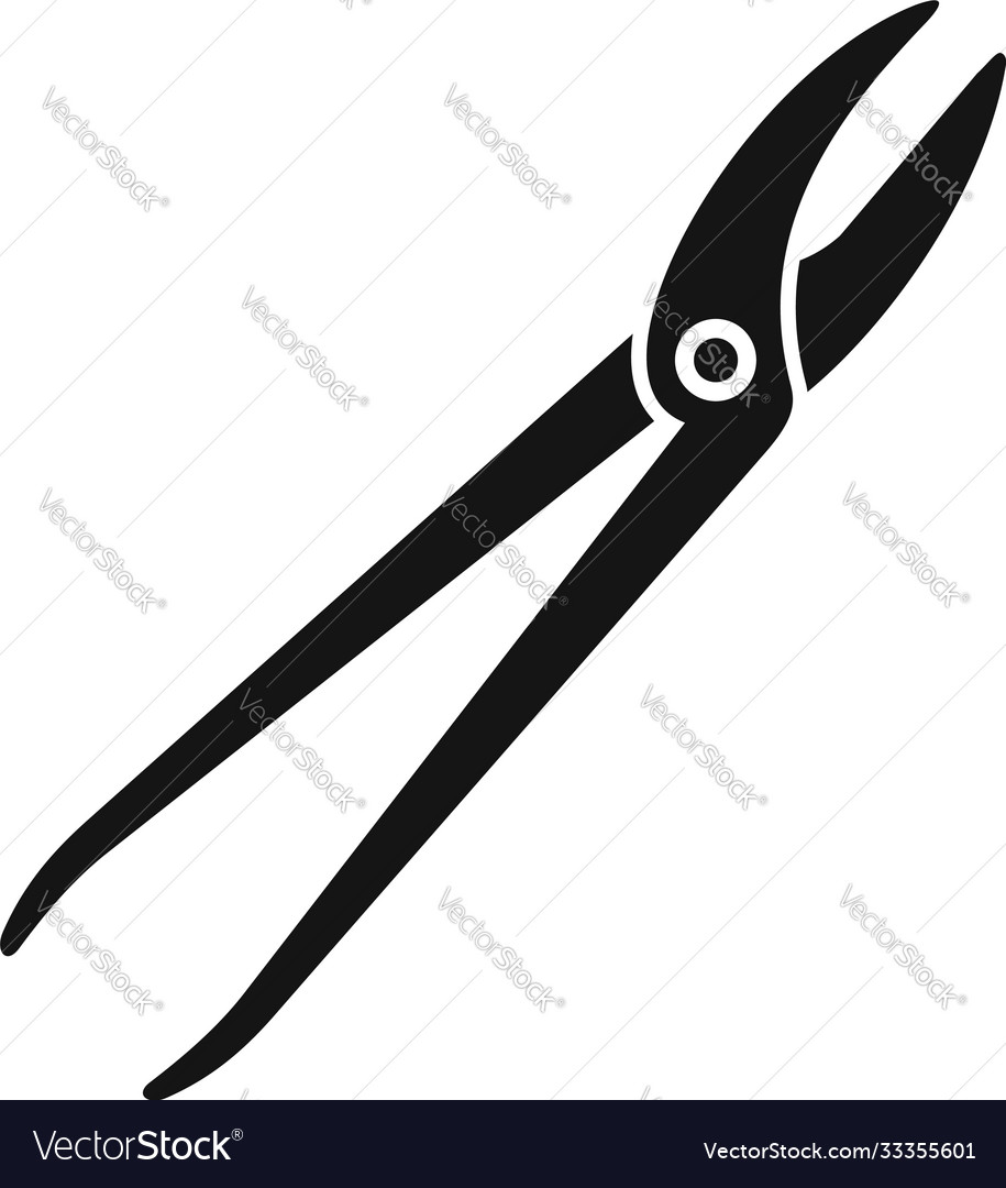 Shoe repair steel tool icon simple style Vector Image