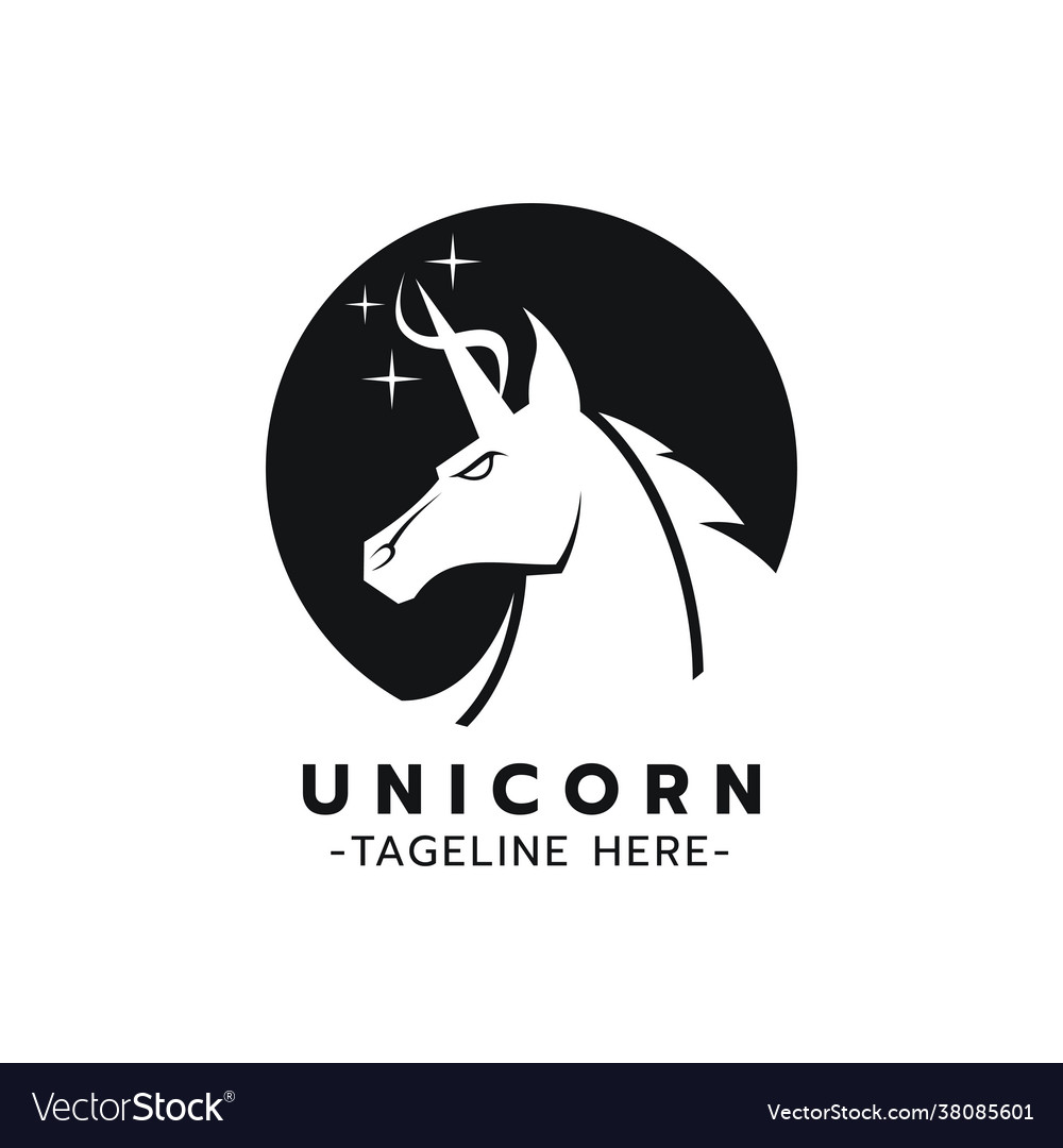 Unicorn logo template