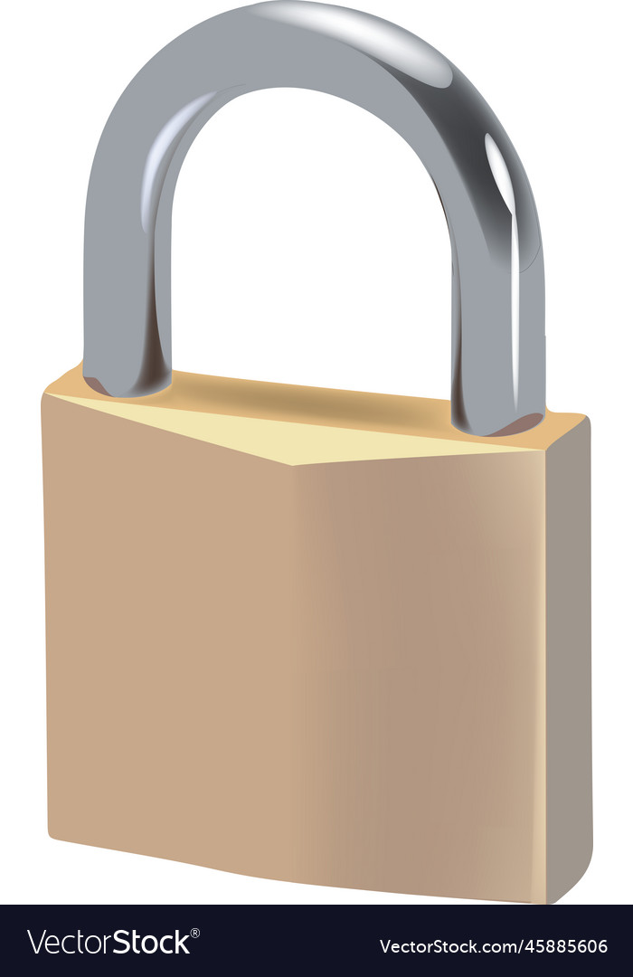 Closed steel padlock for security