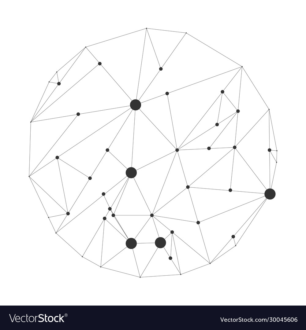 Globe world map shape point line and composition Vector Image